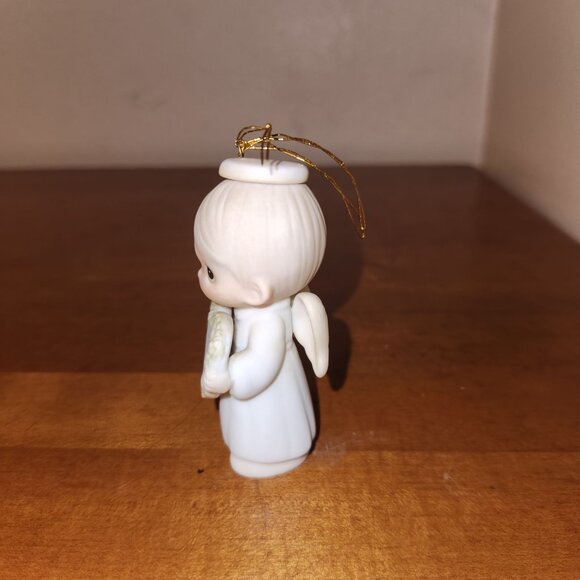 Precious Moments 1985 Angel Hanging Ornament Figurine 3" H x 1" L x 1" W - Picture 2 of 5